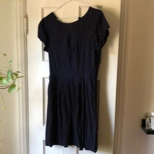 J crew navy polka dot dress size us 2